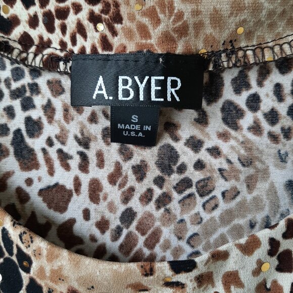 EUC Amy Byer Leopard Print Tank Top Size Small - Picture 5 of 6